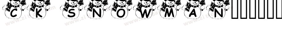 CK Snowman字体转换